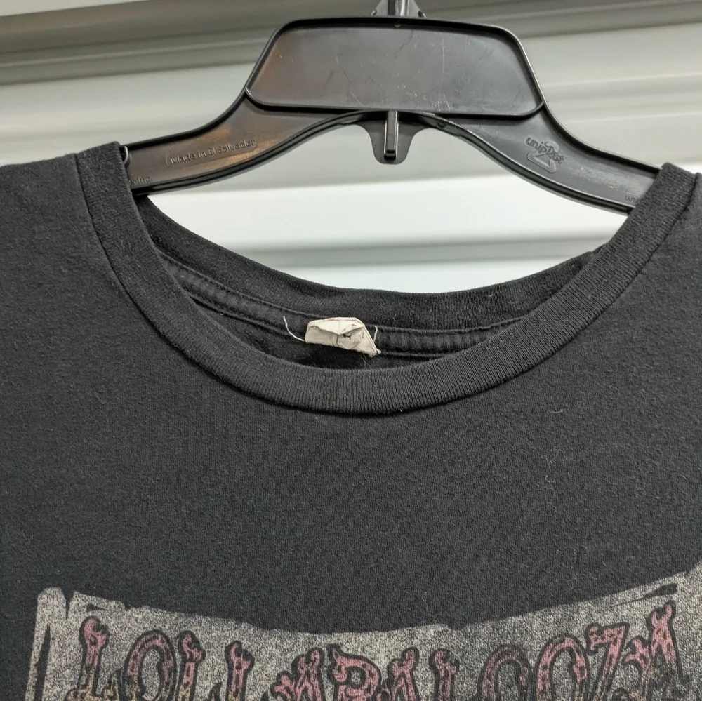 Hanes Lollapalooza Black Graphic Tee with Vintage Design Size 2XL